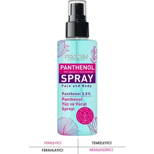 PROCSIN Panthenol Nemlendirici ve Tazeleyici Yüz Vücut Spreyi 100 ML