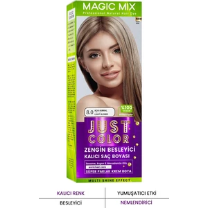 PROCSIN Magic Mix COLOR KIT Parlak ve Canlı 8.0 AÇIK KUMRAL Kalıcı Saç Boyası