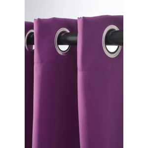 Mürdüm Rustik Perde Kuşgözü Halkalı Boru Perdesi  Halka Dekoring Perde