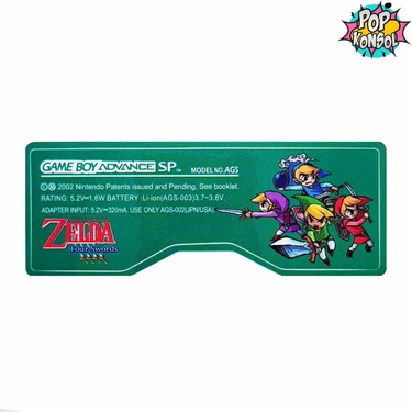 Pop Konsol Gameboy Advance Sp Arka Etiket Back Label Gba Sp Sticker The Legend Of Zelda Four Swords