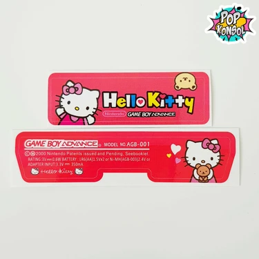 Pop Konsol Nintendo Gameboy Advance Arka Yapıştırma Hello Kitty Model 02 Gba Back Tag