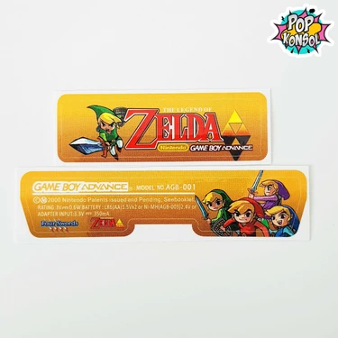 Pop Konsol Nintendo Gameboy Advance Arka Yapıştırma The Legend Of Zelda Gba Back Tag Sticker Model