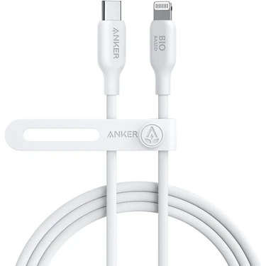 Anker 541 USB-C to Lightning 1.8m Şarj/Data Kablosu - Doğa Dostu MFI Lisanslı - 30W Şarj Destekli -