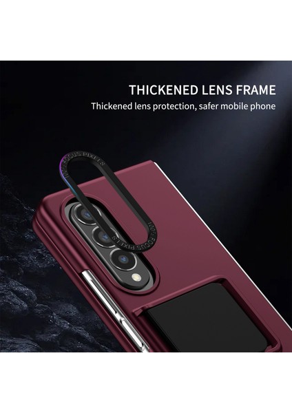 Samsung Galaxy Z Fold3 5g Koruyucu Kılıf Sabit Pc Kılıfı Kickstand ile Çizgiye Karşı Telefon Kapağı (Yurt Dışından) indirimleri