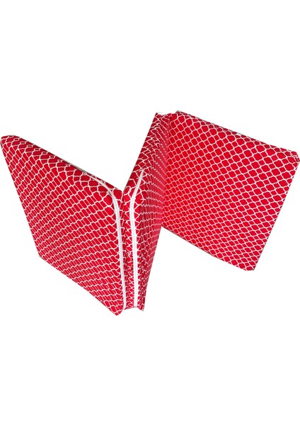 Katlanır Yer Yatağı ve Tek Kişilik Sünger Katlanır Minder Yatak 70 x 180 cm 6 cm - Kırmızı Çatı