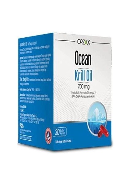 Ocean Krill Oil 30 Kapsül