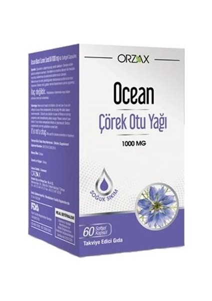 Ocean Çörek Otu Yağı 60 Kapsül