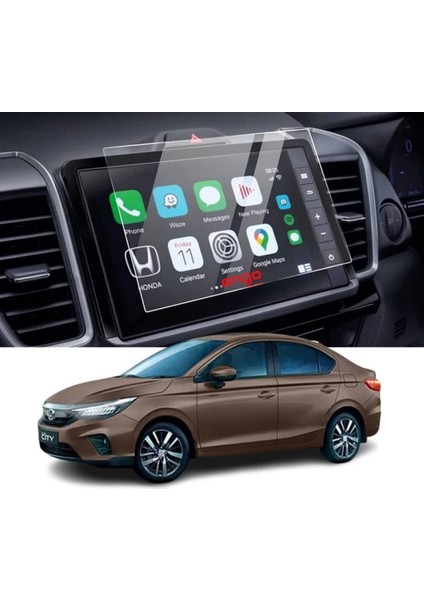 Honda City 8 Inç Navigasyon Uyumlu Ekran Koruyucu Şeffaf Nano