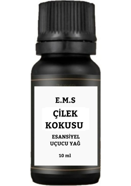 Çilek Kokusu Saf Esansiyel Uçucu Yağ Buhurdanlık Yağı Difüzör Esansı Aromaterapi Yağı 10 ml