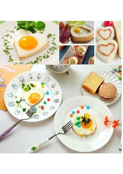 Homemiyn Paslanmaz Çelik Omlet Makinesi Yumurta Kalıp Krep Kalıp (Yuvarlak Şekilli 10.5x8.4cm) (Yurt Dışından)