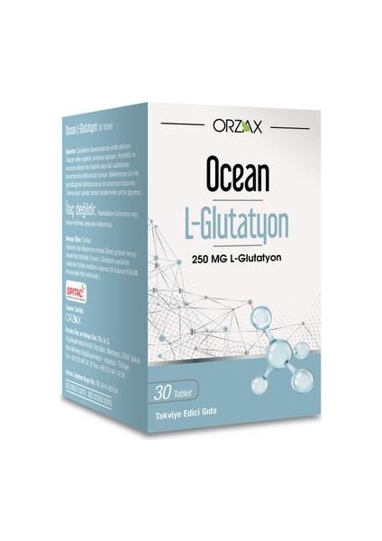 Ocean L-Glutathione 250 Mg 30 Tablet Takviye Edici Gıda