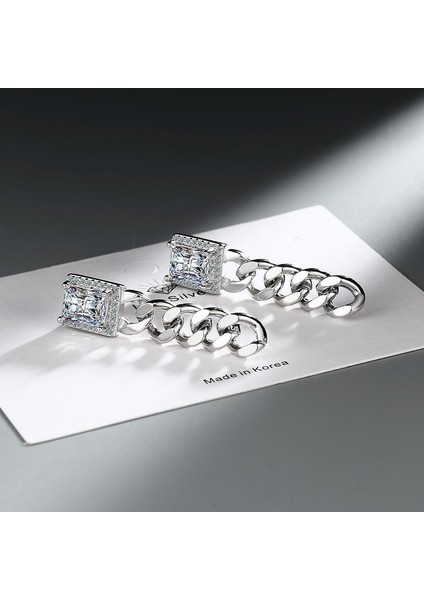 Zirkon Pırlantalı Uzun Zincir Küpe (Yurt Dışından) indirimleri