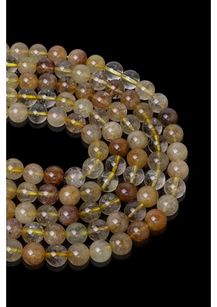8 mm Rutil Kuvars Taşı Dizi