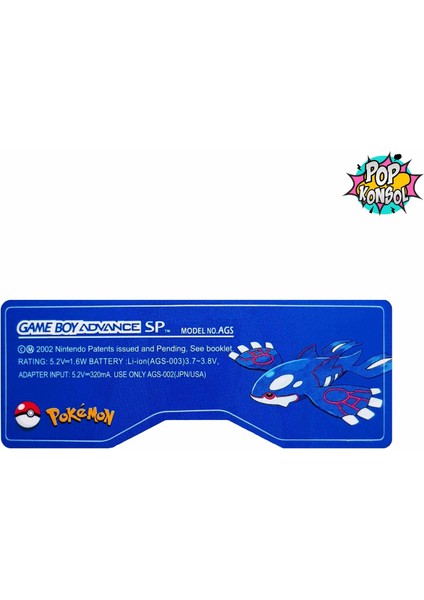 Pop Konsol Gameboy Advance Sp Arka Etiket Pokemon Gba Sp Sticker Model 03