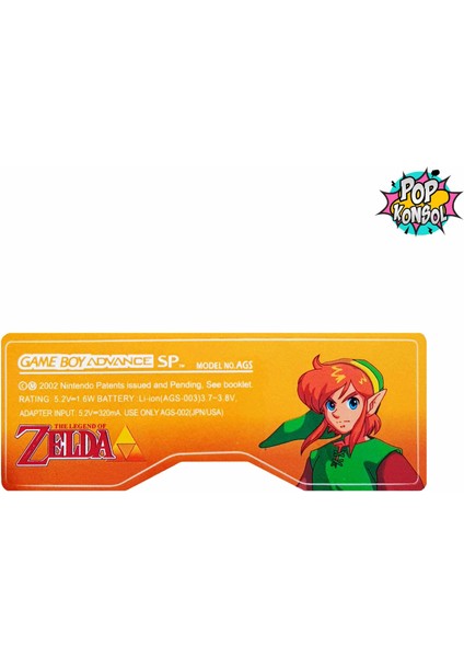 Pop Konsol Gameboy Advance Sp Arka Etiket Back Label Gba Sp Sticker The Legend Of Zelda Model 07