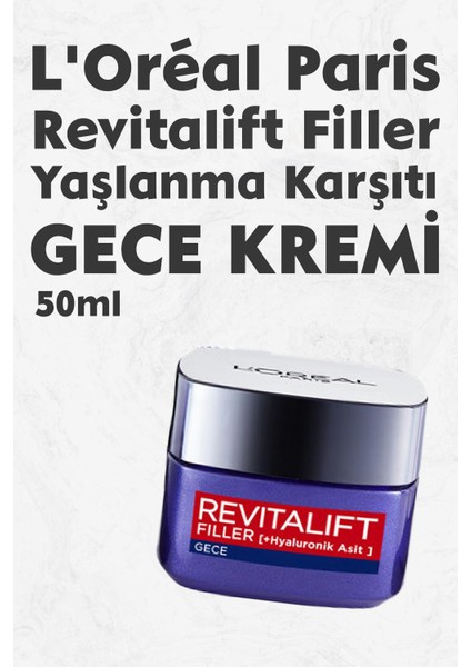 L'Oréal Paris Loreal Paris Revitalift Filler Krem Gece 50 ml