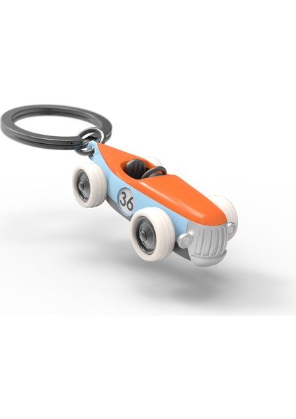 Vintage Yarış Arabası Anahtarlık