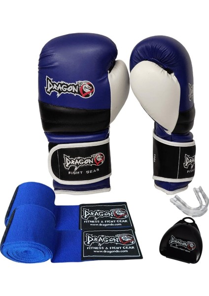 Dragondo Attack 6 Boks Eldiveni 3,5 Metre Boks Bandajı ve Dişlik Set Boks Seti