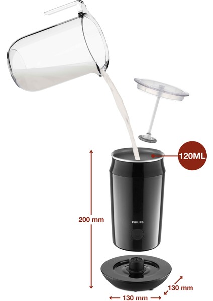 CA6500/63 Milk Twister Süt Köpürtücü