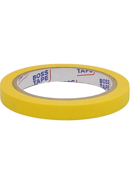 Boss Tape Sarı Renkli Kağıt Bant 12X 25 mt