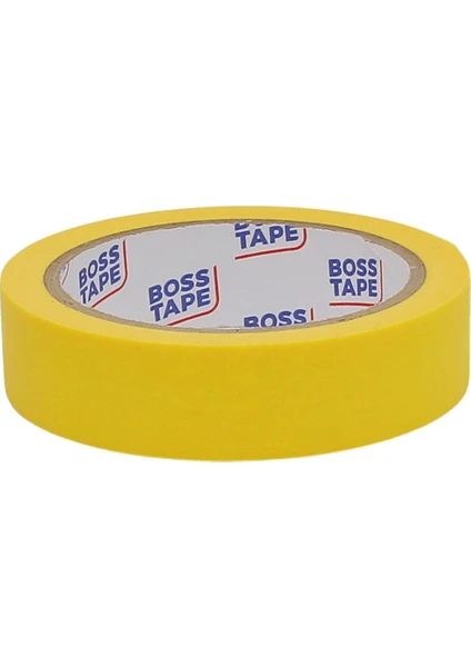 Boss Tape Sarı Renkli Kağıt Bant 25X25 mt