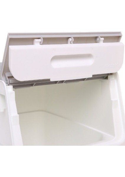 Motek TCH-MT04 33 Litre Beyaz Gri Tekerlekli Tekli Organizer