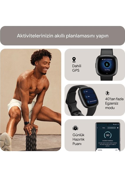 Versa 4 Akıllı Saat Siyah