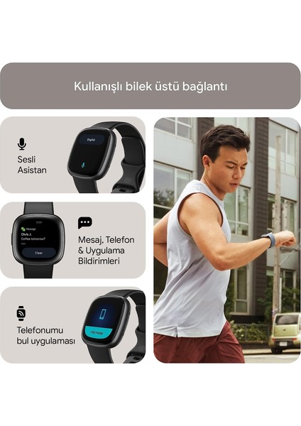 Versa 4 Akıllı Saat Siyah