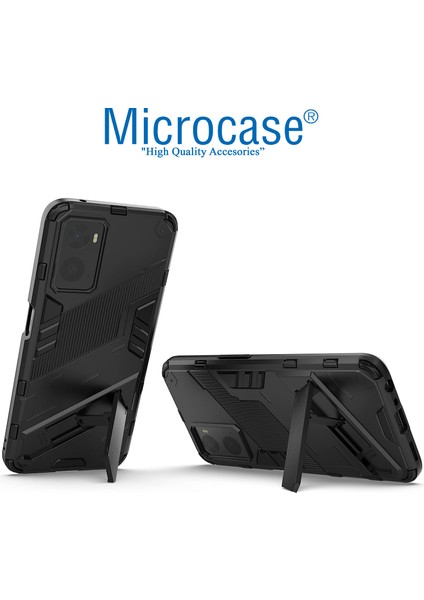 Realme 9i / Oppo A36 Matrix Serisi Armor Standlı Perfect Koruma Kılıf - Siyah AL3416 fırsatları