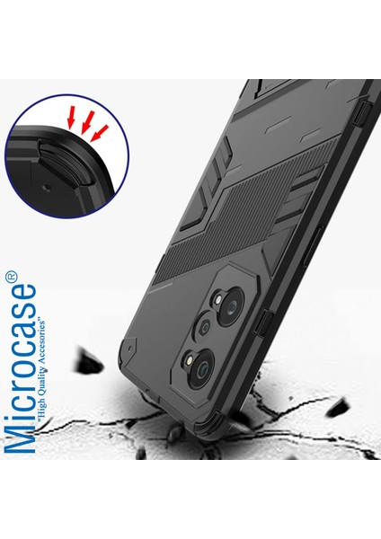 Realme Gt2 / Gt Neo2 Matrix Serisi Armor Standlı Perfect Koruma Kılıf - Siyah AL3416 fırsatları