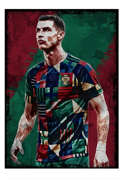 Cristiano Ronaldo  Tasarım Mdf Tablo 22CM x 30CM