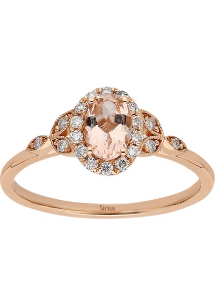 Pırlanta ve Oval Morganite Taşlı Rüya Yüzük 0417R0274 fiyatları
