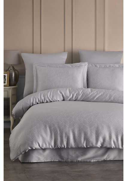 Laura Home Tencel Jakar Nevresim Takımı Çift Kişilik - Lienzo A.gri