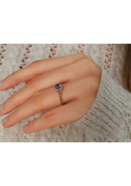 Pırlanta ve Tanzanit Taşlı Ajna Yüzük 0417R0275 fırsatları