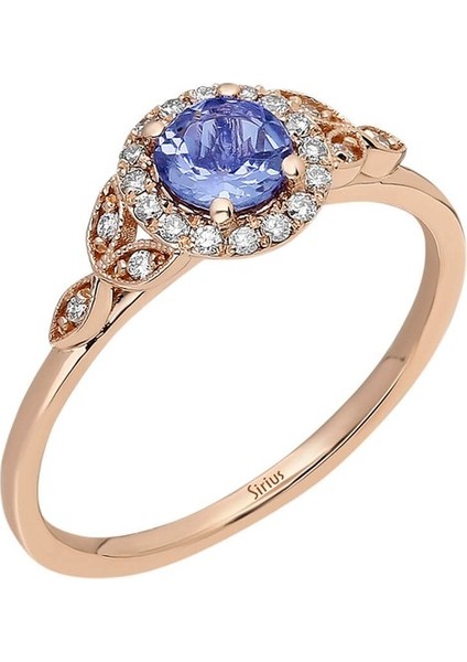 Pırlanta ve Tanzanit Taşlı Ajna Yüzük 0417R0275