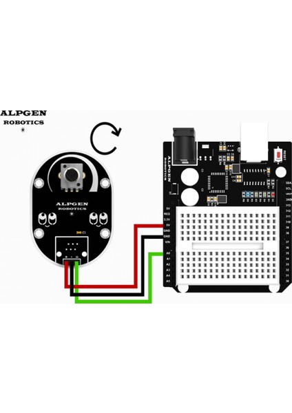 10KPOTANSIYOMETRE Modülü Arduino Sensörleri