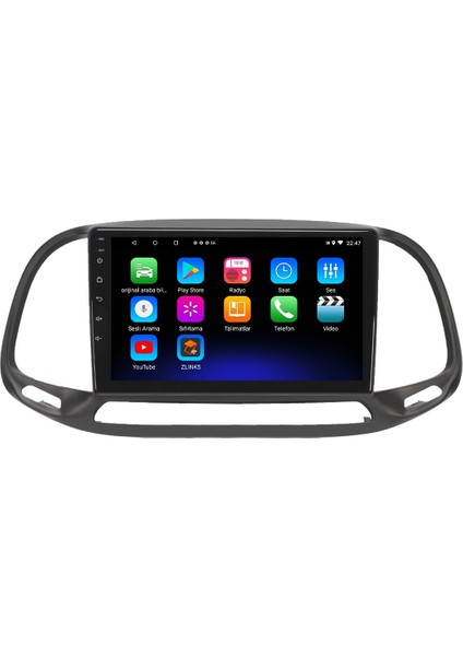 Fiat Doblo Yeni 6gb Ram 128GB Rom Carplay Android 8 Çekirdek Navigasyon Multimedya Oto Teyp