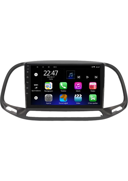 Fiat Doblo Yeni 6gb Ram 128GB Rom Carplay Android 8 Çekirdek Navigasyon Multimedya Oto Teyp