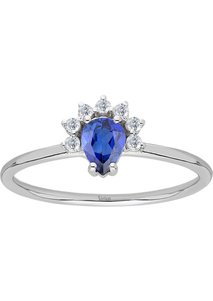Pırlanta ve Mavi Safir Taşlı Derin Yüzük 0417R0277 fiyatları
