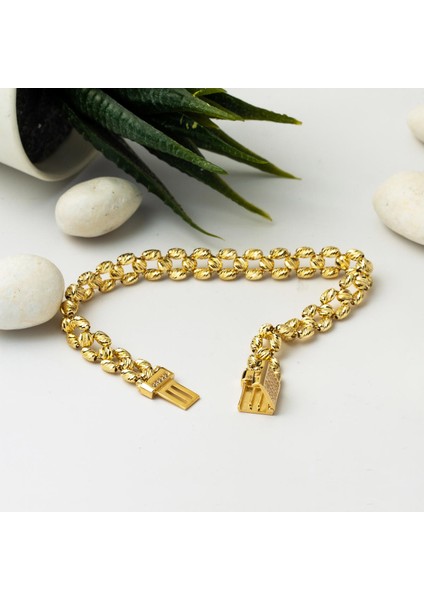 Dorika Toplu 14 Ayar Sarı Altın Bileklik fırsatları