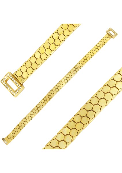 Tasarım 14 Ayar Sarı Altın Bileklik