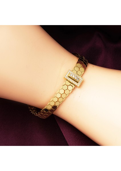 Tasarım 14 Ayar Sarı Altın Bileklik fiyatları