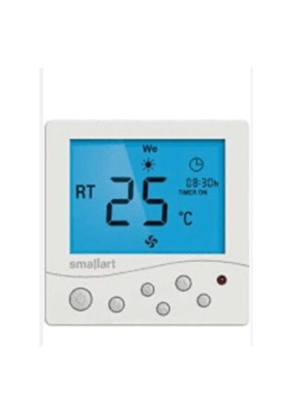 Sıva Üstü Dijital Fancoil Termostatı SM2008FFS-L