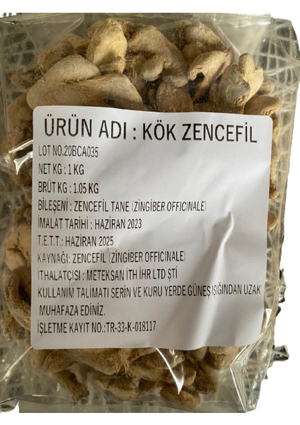 Kök Zencefil 1 kg