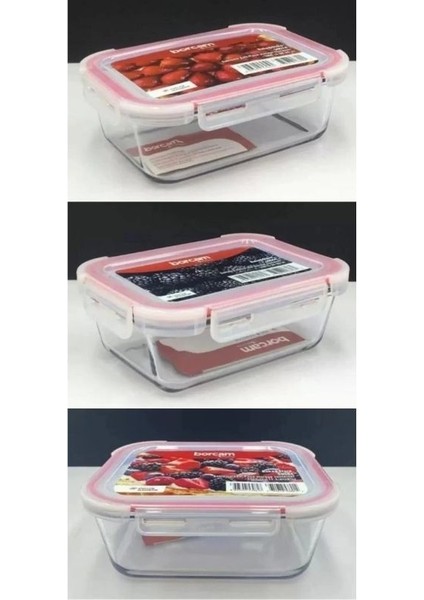 3'Lü Borcam Saklama Kabı Fırın Kabı Seti 780 Cc- 1800 Cc- 3350 Cc fiyatları