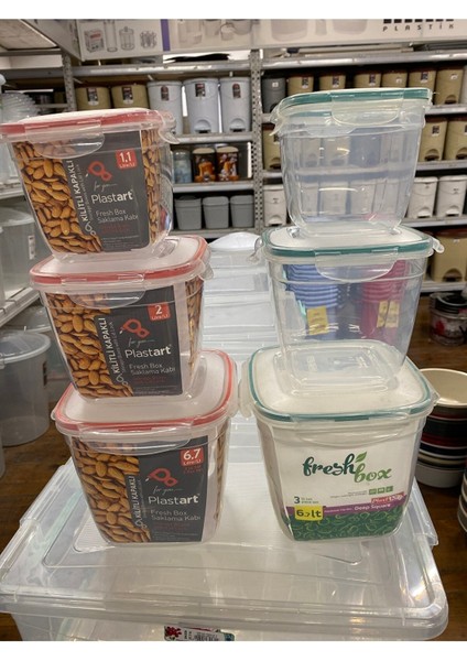 Fresh Box Derin Kare 3'Lü Set Saklama Kabı Lc360 Lc360