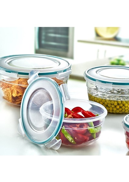 1.5 Lt Yuvarlak Sızdırmaz Saklama Kabı Fresh Box Lc-415 3'Lü