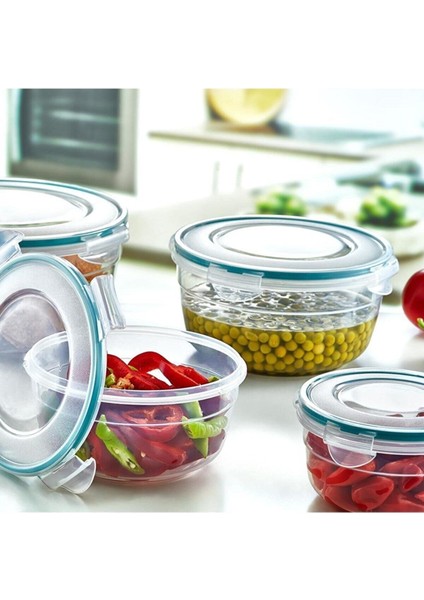 1.5 Lt Yuvarlak Sızdırmaz Saklama Kabı Fresh Box Lc-415 3'Lü