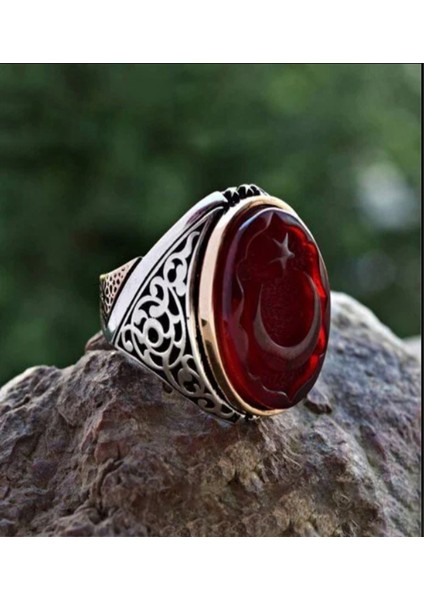 Islam Usta Tasarımı Istiklal Model 1 Gümüş Erkek Yüzük