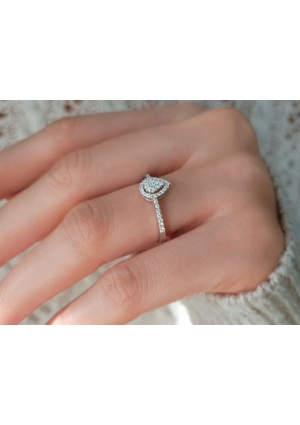 Pırlanta Su Damlası Yüzük 0417R0279 fırsatları